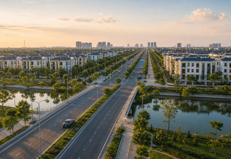 Alluvia City - đường nội khu và hạ tầng