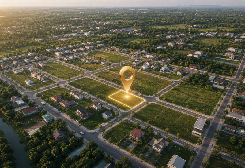 Map vị trí Đất nền Lộc Ninh 120m² cần bán gấp