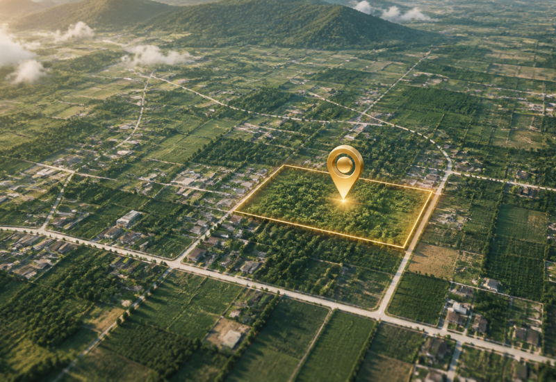 Map vị trí Đất vườn 500m² Dương Minh Châu