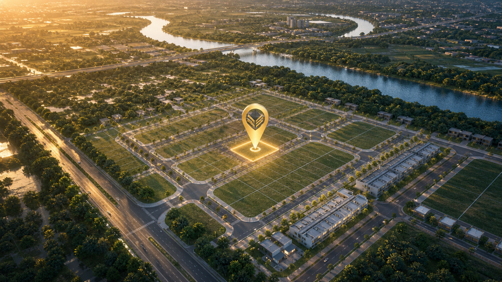 Map vị trí Lô A01 khu A – ABC Riverside