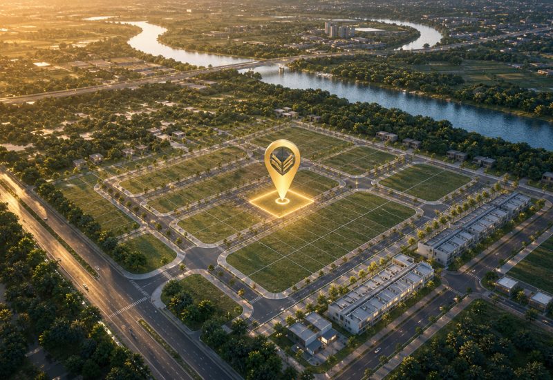 Map vị trí Lô A01 khu A – ABC Riverside