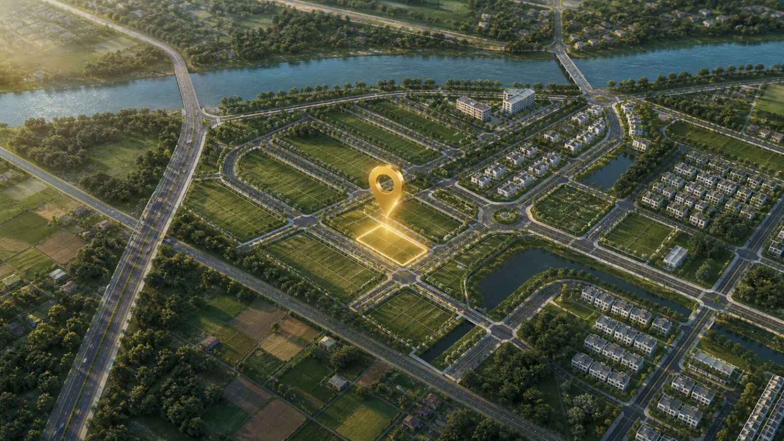 Map vị trí Lô A02 khu A – ABC Riverside
