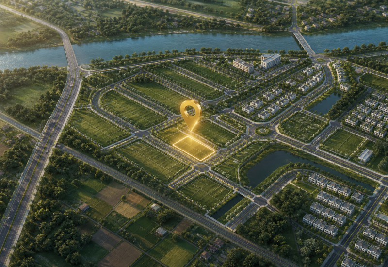 Map vị trí Lô A02 khu A – ABC Riverside