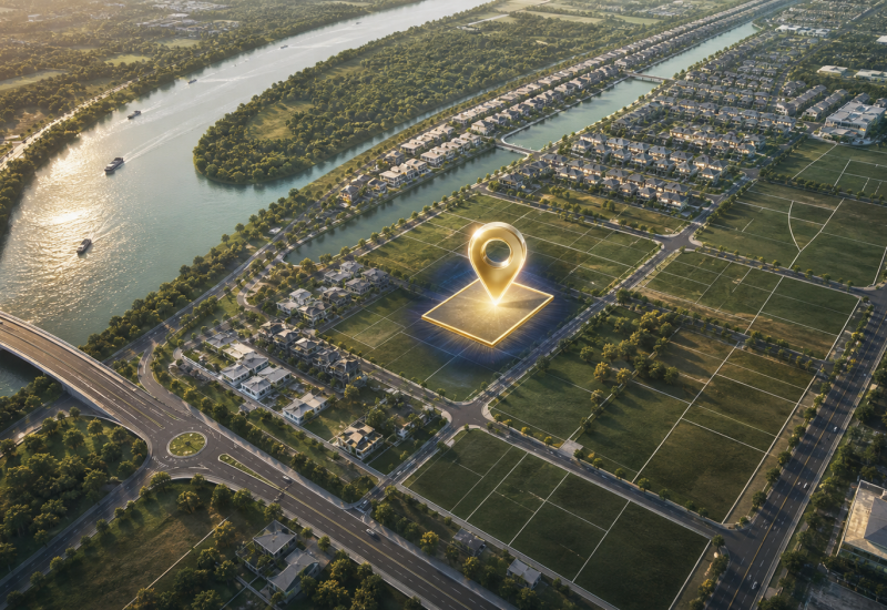Map vị trí Lô đất độc lập gần khu đô thị ABC Riverside